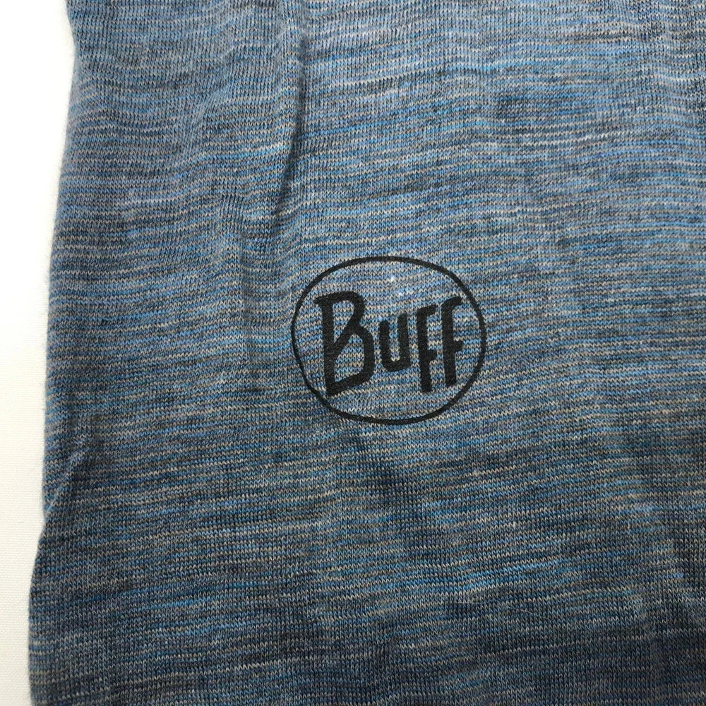 Buff Lightweight Neck Gaiter Heathered Charcoal Blue Performance Knit Spain
